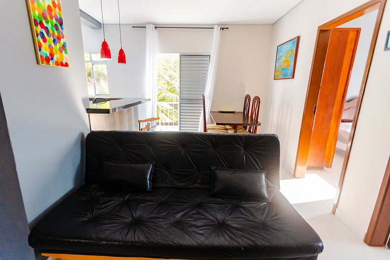 Loft sofisticado com vista e área de lazer