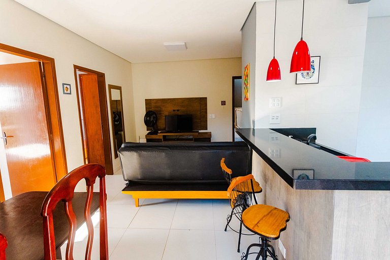Loft sofisticado com vista e área de lazer